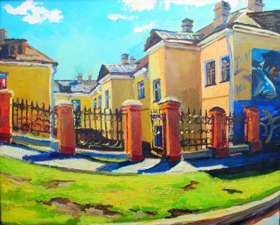 «Орловский дворик». 2019 г. Холст, масло.
