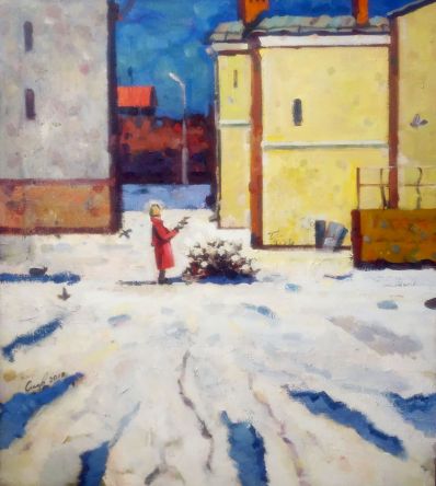 «Скоро весна». 2017 г. Холст, масло.