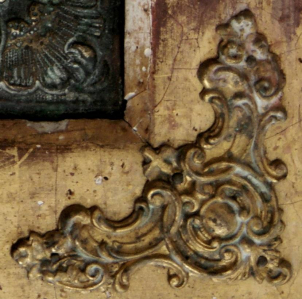 Тихвинская икона. Фрагмент рамы   