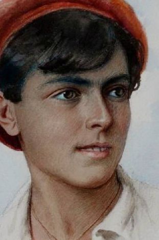 «Голова итальянского мальчика»  Аугусто Мориани (1854-1913) фрагмент