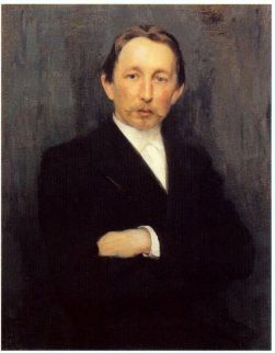 Н.Д. Кузнецов. Портрет Аполлинария Михайловича Васнецова. 1897. ГТГ. Фрагмент