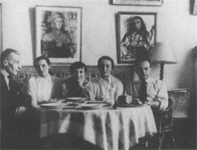  Встреча Зинаиды Серебряковой  с детьми в Париже. 1960