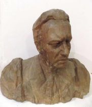  Г.И. Мотовилов. Портрет скульптора А.С. Голубкиной. 1955-1956. Дерево. 56х90х32 см. ГУК ТО «Тульское музейное объединение».