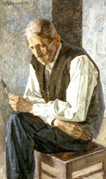 А.И. Курнаков. «Портрет художника К.С. Андросова». 1974 Художественно-мемориальный музее И.Е. Репина