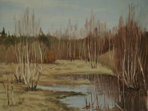 К.С. Андросов «Пробуждение». 1950-е