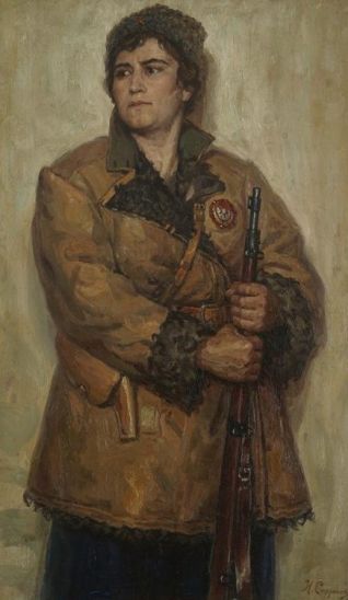Портрет М.А. Поповой (1896-1961), 1930    (Орловский музей изобразительных искусств)